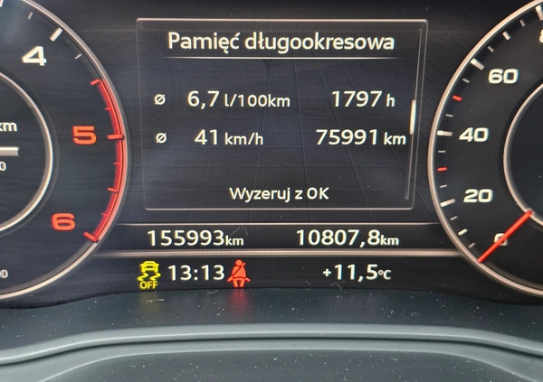 Audi Q5 cena 125458 przebieg: 155000, rok produkcji 2018 z Bystrzyca Kłodzka małe 781